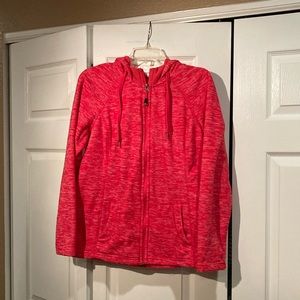 Green tea fleece jacket
